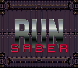 Run Saber Title Screen